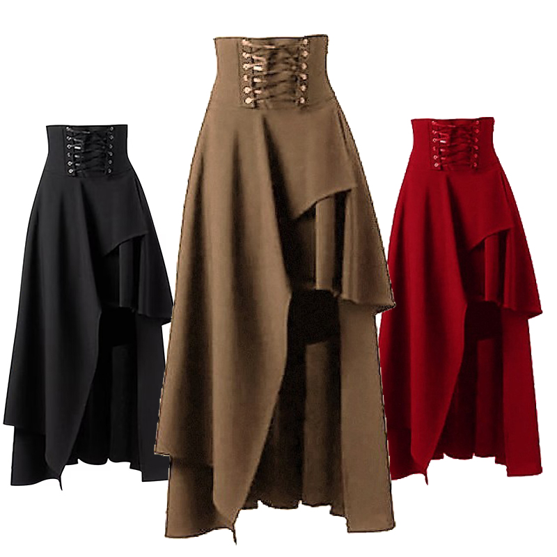 Vintage Fashion Korea - Steampunk Vintage bandagi spódnice damskie gotyckie