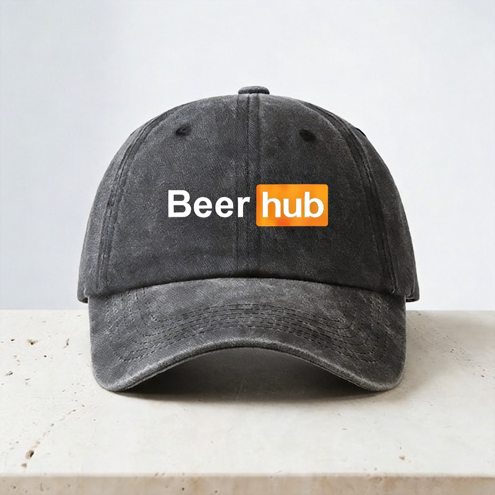 Vintage Fashion Hub - Czapki baseballowe Beer Hub z nadrukiem,
