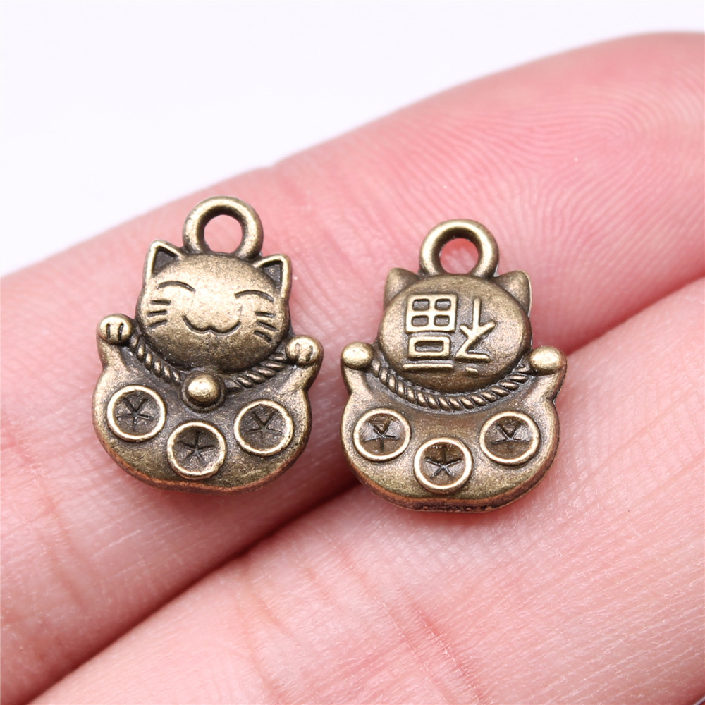 Vintage Fashion Nova - 10 szt. 15x11mm 3 Kolory Antyczne