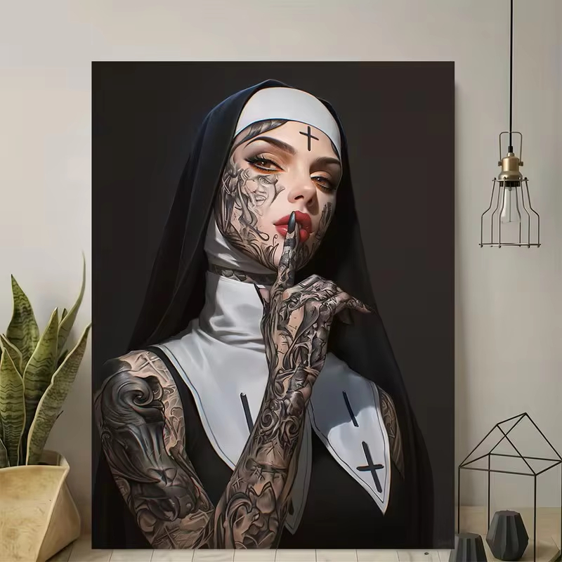 Modna dziewczyna, tatuaż, zako – Vintage Fashion Illustrations recenzja i cena