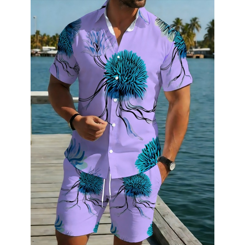 Męski zestaw: koszula hawajska – Printed Floral Shirt recenzja i cena