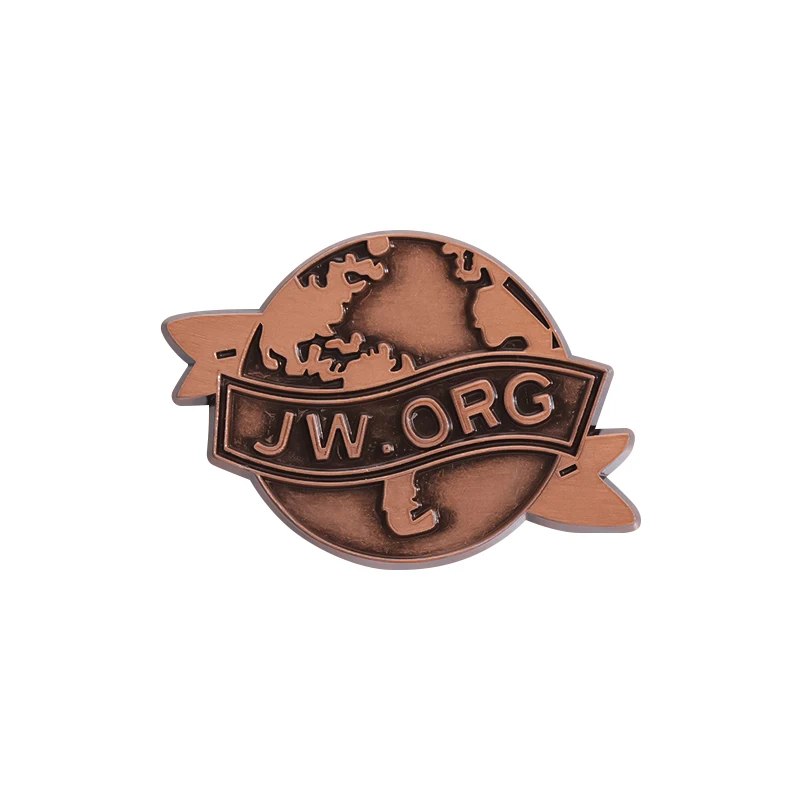Broszka Retro ziemia JW.ORG em – Vintage Fashion Org recenzja i cena