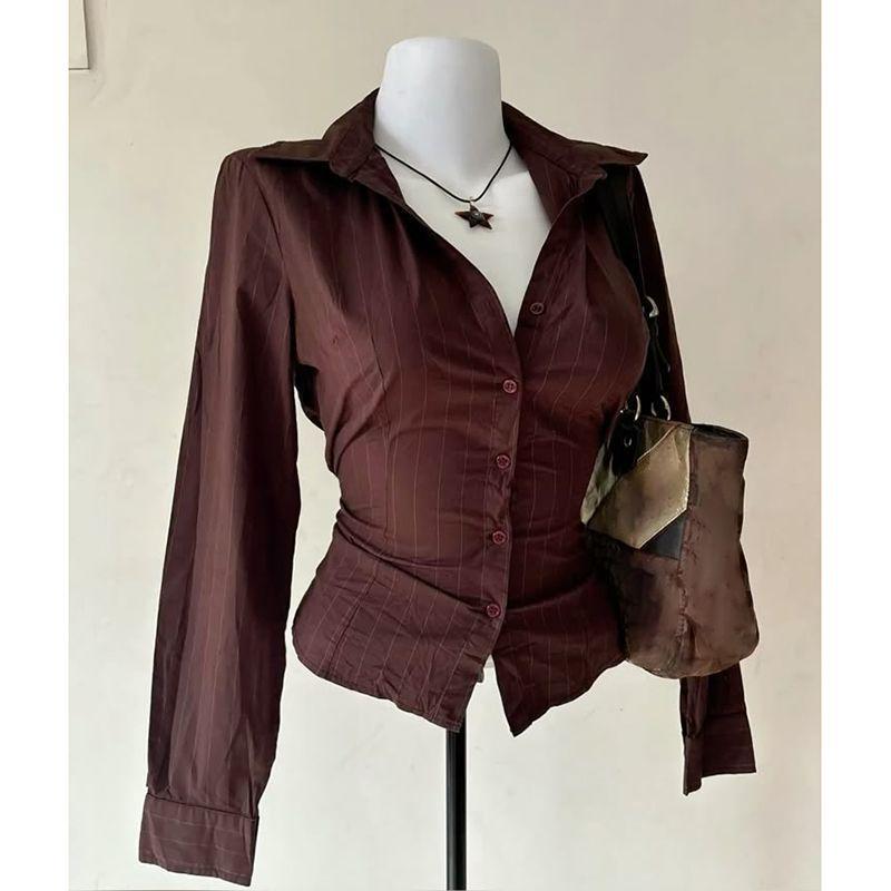 Damska koszula w stylu retro,  – Vintage Fashion Korea recenzja i cena
